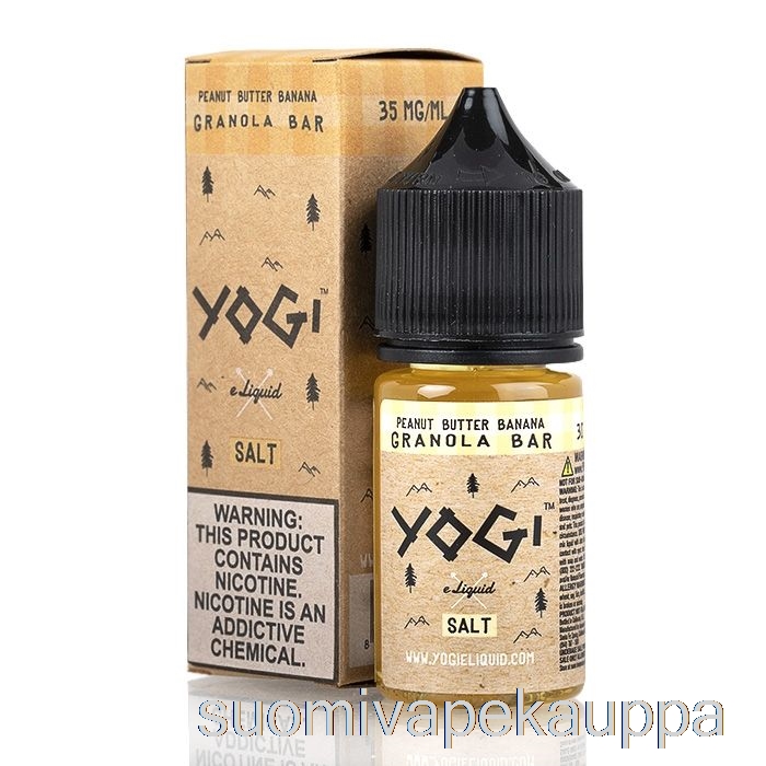 Vape Suomi Maapähkinävoi Banaani Granolapatukka - Joogisuolat E-neste - 30ml 50mg